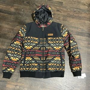 Brand new with tags Pendelton jacket. 2 zipper pockets in front and 1 inside.